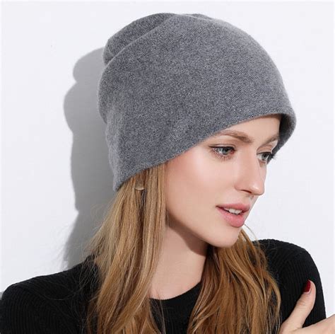 Wool cashmere hat with Double G 